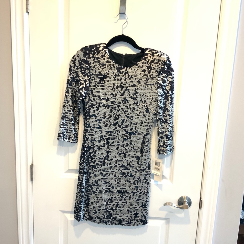 NWT French Connection Full Sleeve Sequin Dress